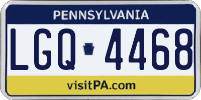 PA license plate LGQ4468