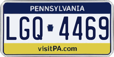 PA license plate LGQ4469