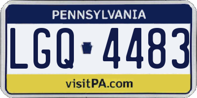 PA license plate LGQ4483