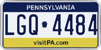 PA license plate LGQ4484