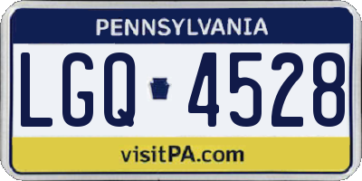 PA license plate LGQ4528
