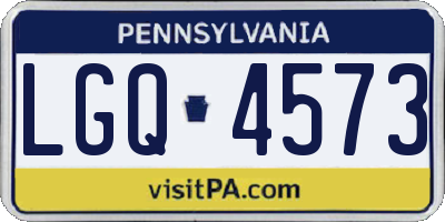 PA license plate LGQ4573