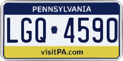 PA license plate LGQ4590