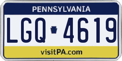 PA license plate LGQ4619