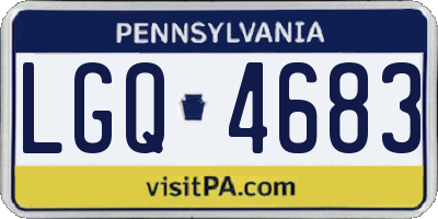 PA license plate LGQ4683