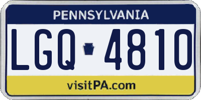 PA license plate LGQ4810