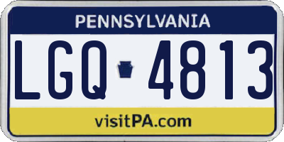 PA license plate LGQ4813
