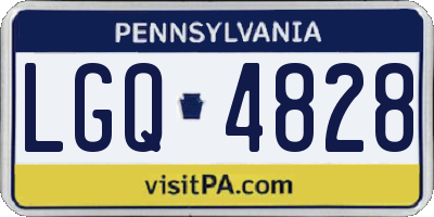 PA license plate LGQ4828