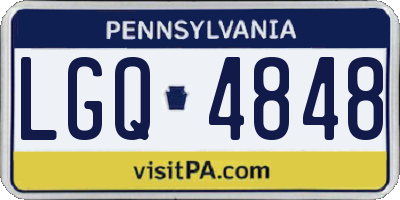 PA license plate LGQ4848