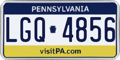 PA license plate LGQ4856