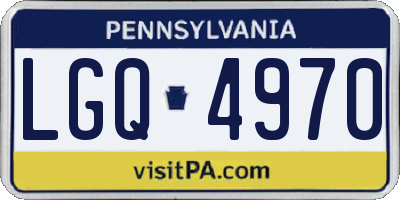 PA license plate LGQ4970