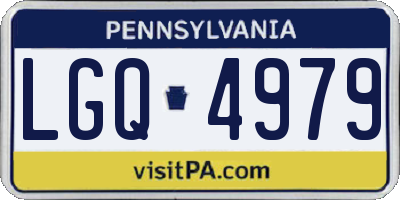 PA license plate LGQ4979