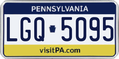 PA license plate LGQ5095
