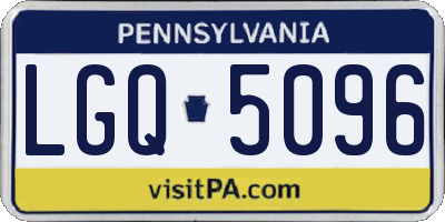 PA license plate LGQ5096