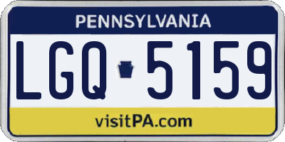 PA license plate LGQ5159