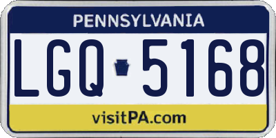 PA license plate LGQ5168