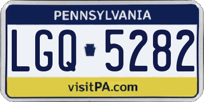 PA license plate LGQ5282