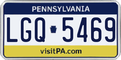 PA license plate LGQ5469