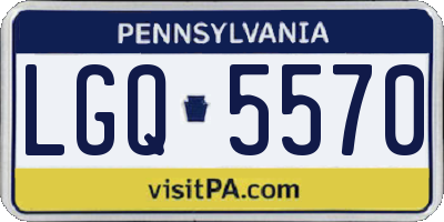 PA license plate LGQ5570