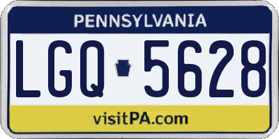 PA license plate LGQ5628
