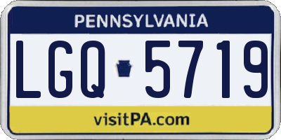 PA license plate LGQ5719