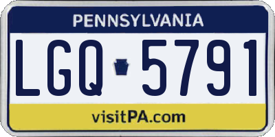 PA license plate LGQ5791