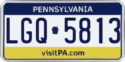 PA license plate LGQ5813