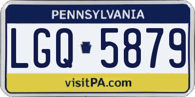 PA license plate LGQ5879