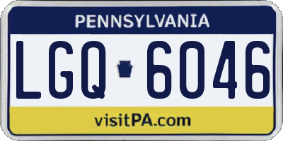 PA license plate LGQ6046