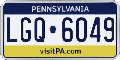 PA license plate LGQ6049