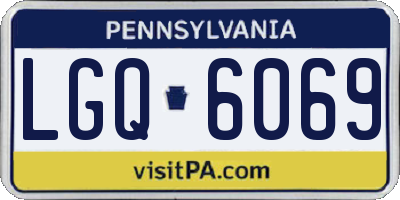PA license plate LGQ6069