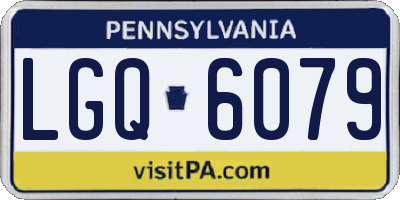 PA license plate LGQ6079