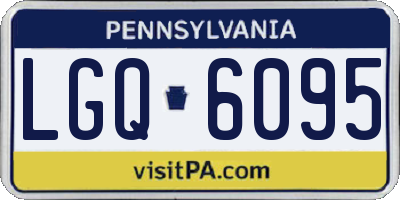 PA license plate LGQ6095
