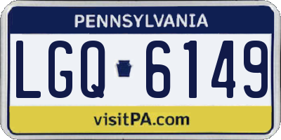PA license plate LGQ6149