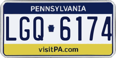 PA license plate LGQ6174