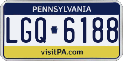 PA license plate LGQ6188