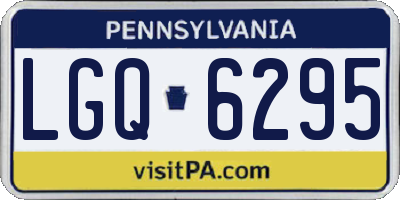 PA license plate LGQ6295