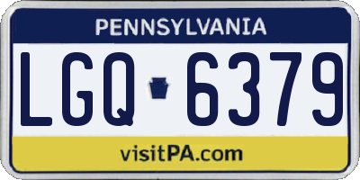 PA license plate LGQ6379