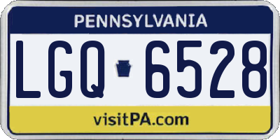 PA license plate LGQ6528