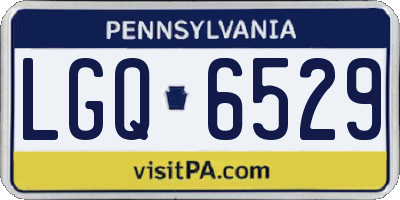 PA license plate LGQ6529