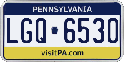 PA license plate LGQ6530