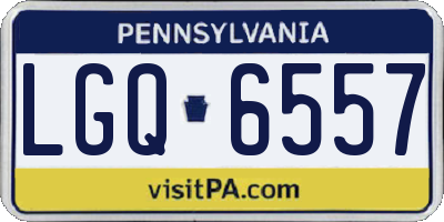 PA license plate LGQ6557