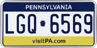 PA license plate LGQ6569