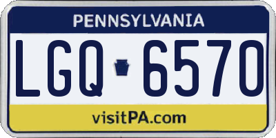 PA license plate LGQ6570