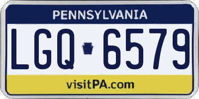 PA license plate LGQ6579