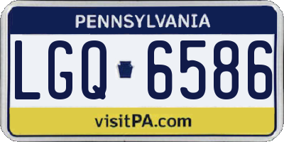 PA license plate LGQ6586