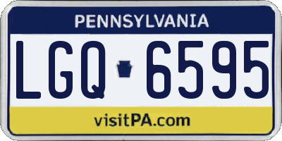 PA license plate LGQ6595