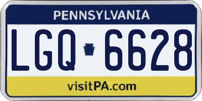 PA license plate LGQ6628