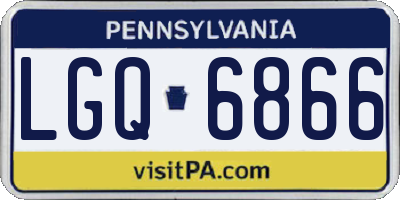 PA license plate LGQ6866