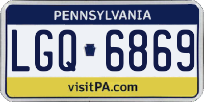 PA license plate LGQ6869